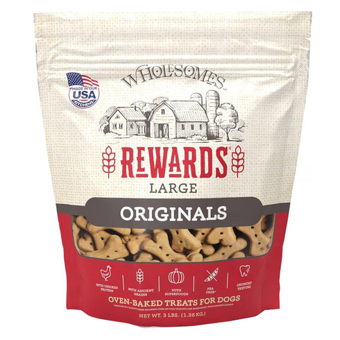Wholesomes Rewards Originals Large Dog Treats 3lb - Poudre Pet and Feed Supply